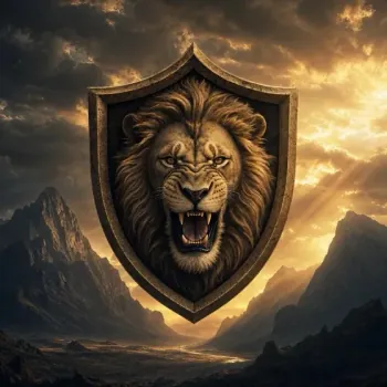 León para escudo, estilo cinemático