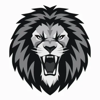 León para escudo, estilo vector